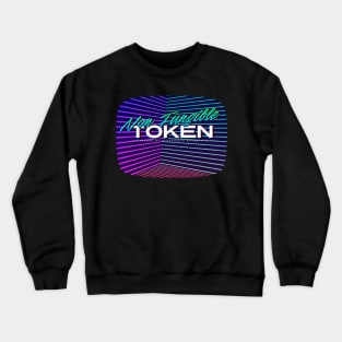 Non Fungible token 80s television glitch Crewneck Sweatshirt